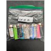 Image 1 : Lot of 10 Bic Mini Sized Disposable Lighters in Assorted Colors