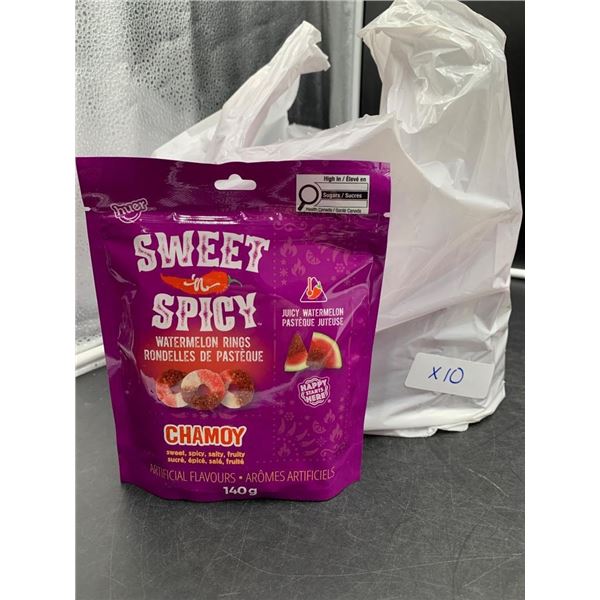 Sweet ‘N Spicy Watermelon Rings Chamoy 140g (Lot of 10)