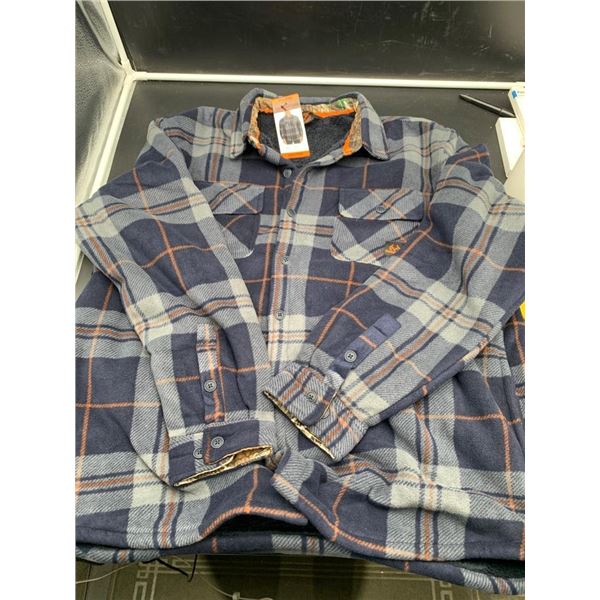 Realtree Men’s XXL Plaid Fleece Jacket