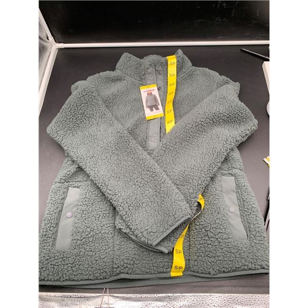 32 Degrees Women’s Green Sherpa-Lined Jacket, Size S/P