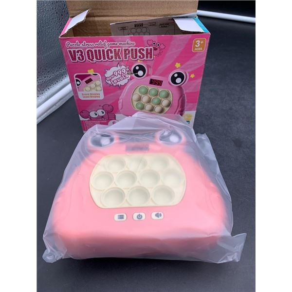 V3 Quick Push Puzzle Stress Relief Game Machine for Ages 3+