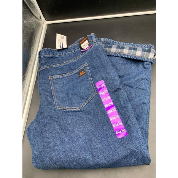 Men’s Wrangler Relaxed Fit Thermal Jeans 40×30