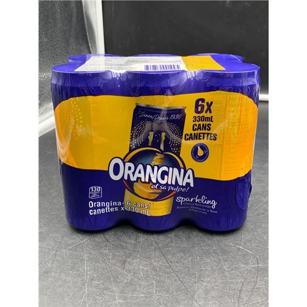 Orangina Sparkling Beverage 6-Pack, 330ml Cans