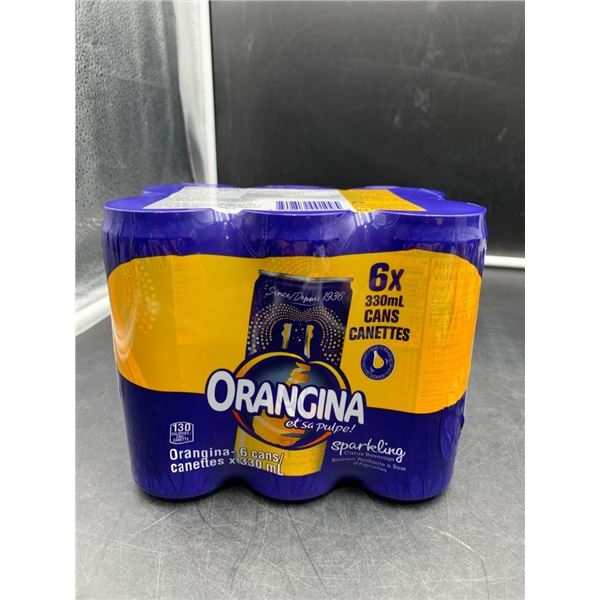 Orangina Sparkling Beverage 6-Pack, 330ml Cans