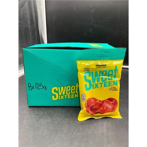 Sweet Sixteen Classic Licorice Ribbons, 8 x 125g Packs