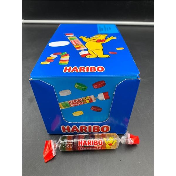 Haribo Roulette Candy Box with 50 Rolls, 25g Each