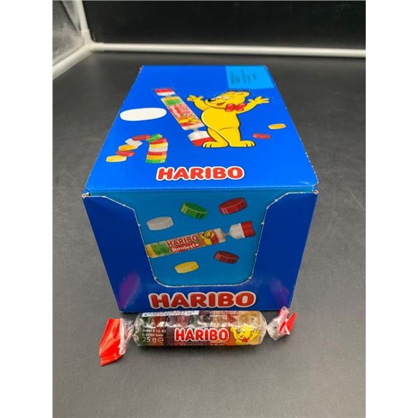 Haribo Roulette Candy Box with 50 Rolls, 25g Each