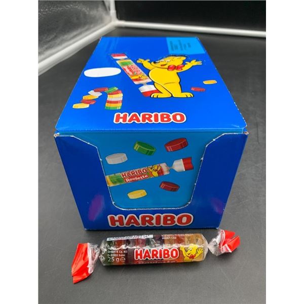 Haribo Roulette Candy Box with 50 Rolls, 25g Each