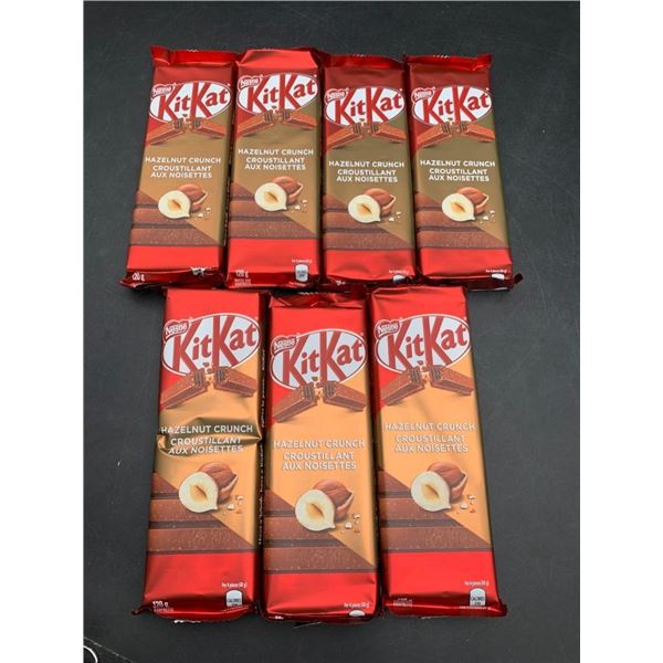 Lot of Six Nestle KitKat Hazelnut Crunch Bars 7 x 120g