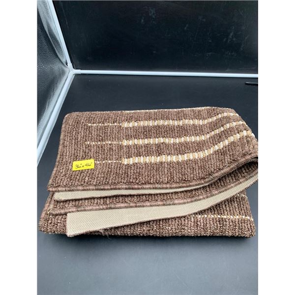 Brown Polyester Area Rug, 36 x 46 Inches