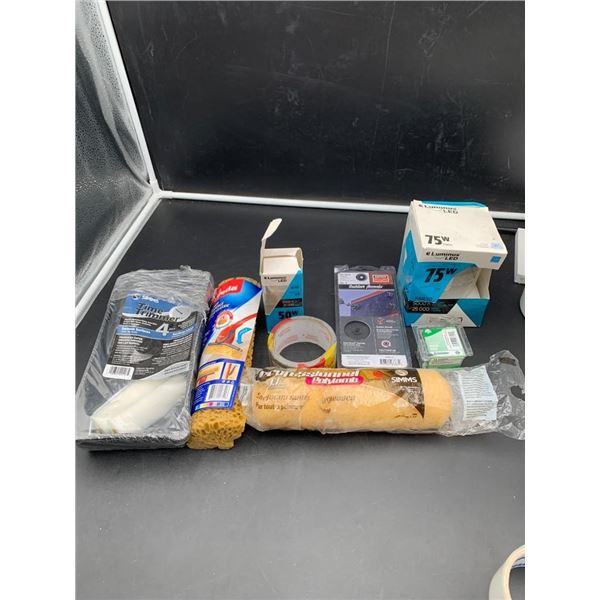 Assorted Household And Painting Supplies