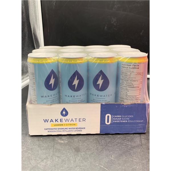 Wakewater Lemon Sparkling Beverage Pack, (12 x 355ml)