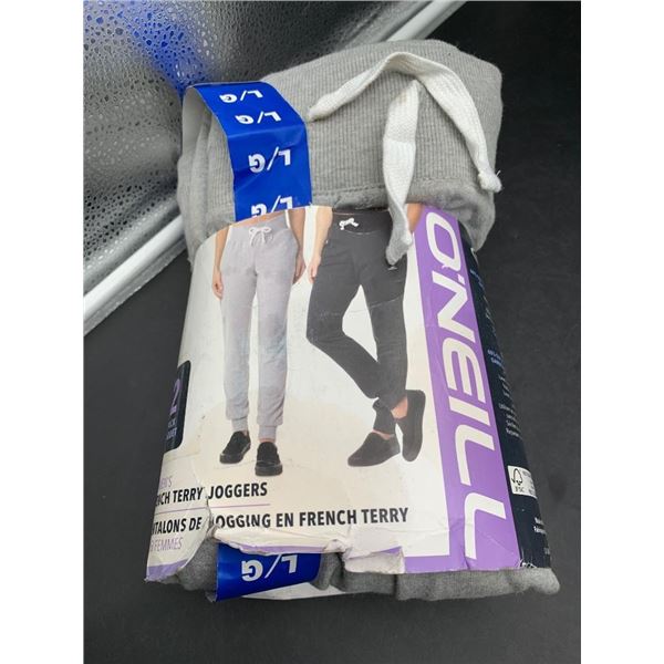 O’Neill Men’s French Terry Joggers in Gray, Size Large