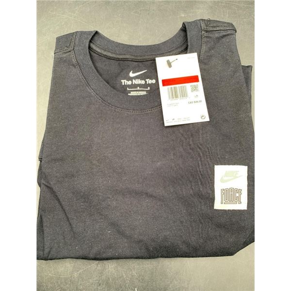 Nike Force Black Graphic T-Shirt with Tags-Large