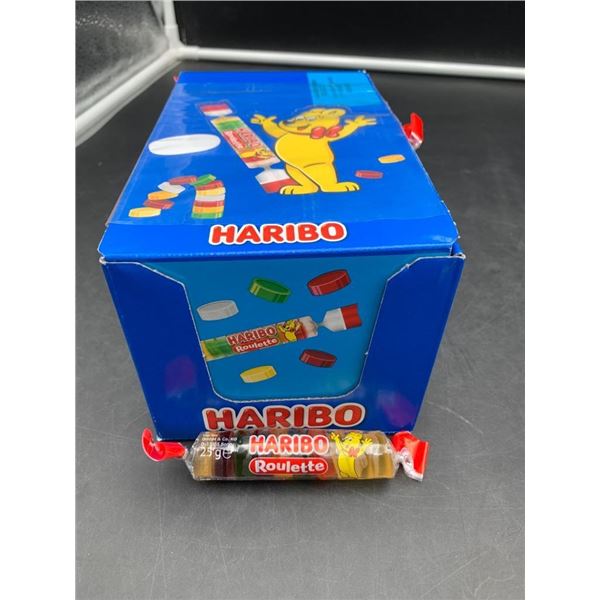 Haribo Roulette Candy Box, 50 x 25g Rolls