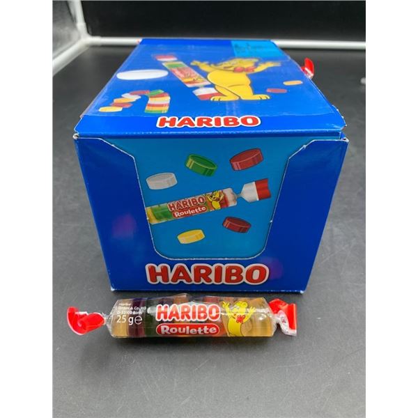 Haribo Roulette Candy Box, 50 x 25g Rolls