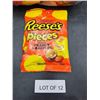 Image 2 : Lot of 12 Reese’s Pieces 104g Peanut Butter Candies