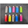 Image 1 : Set of 10 Bic Disposable Pocket Lighters in Assorted Colors