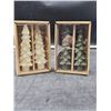 Image 1 : Set of Four Tree-Shaped Decorative Candles in Original Boxes