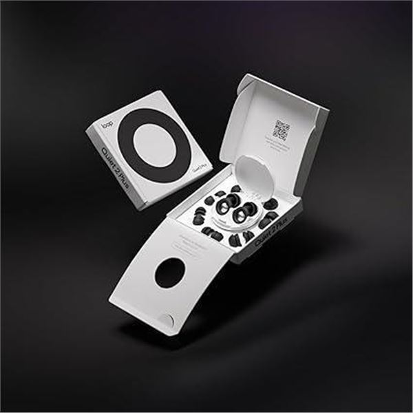 Loop Quiet 2 Plus Ear Plugs with Double Tips – Ultra-Comfy Reusable Earplugs For Sleep, Foc