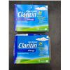 Image 1 : Two Boxes of Claritin Non-Drowsy Allergy 10 Tablets Each