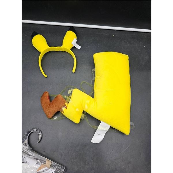 Yellow Character Costume Accessories Set with Headband and Tail