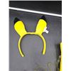 Image 2 : Yellow Character Costume Accessories Set with Headband and Tail
