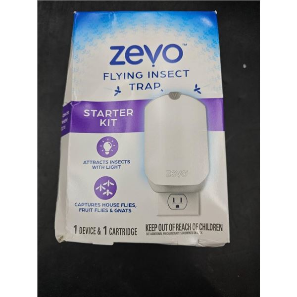 Zevo Flying Insect Trap Starter Kit with 1 Device and 1 Cartridge