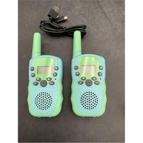 Set of 2 F-888 Walkie Talkies with Rechargeable Batteries