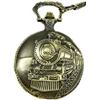 Image 1 : Train-Themed Bronze Pocket Watch Set