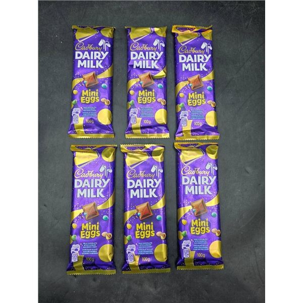 Lot of 6 Cadbury Dairy Milk Mini Eggs Chocolate Bars – 100g Each