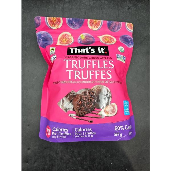 That’s it! Organic Dark Chocolate Fig Truffles, 567g
