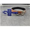 Image 1 : Tommy Hilfiger Tan and Black Reversible Belt with Silver Buckle