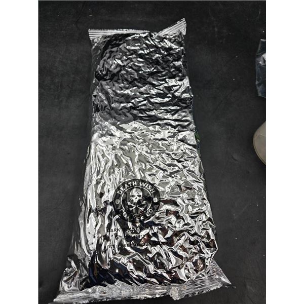 Death Wish Coffee Dark Roast Beans 32 oz Sealed Package