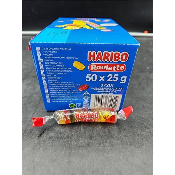 Haribo Roulette Candies Box – 50 Rolls, 25g Each