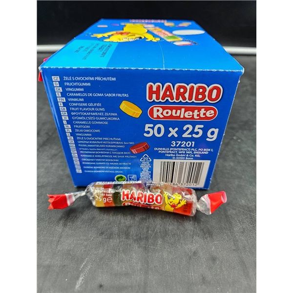 Haribo Roulette Candy 50 Rolls x 25g Box