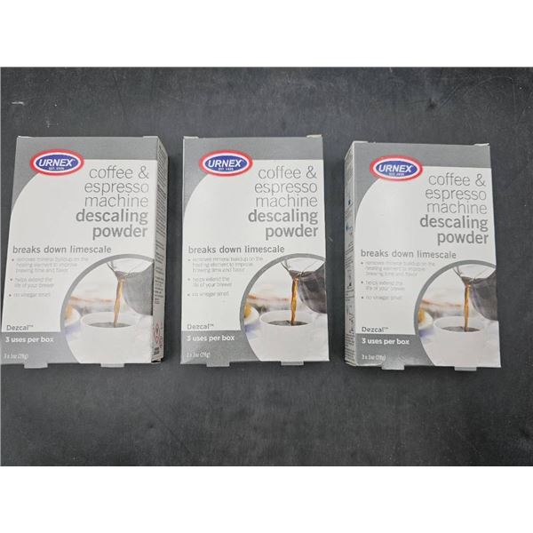 Urnex Coffee Machine Descaling Powder – 3 Boxes