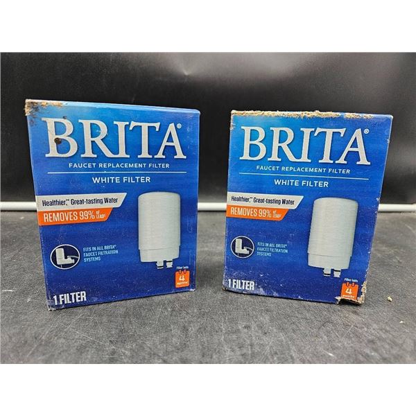 Two Brita Faucet Replacement Filters in Original Boxes