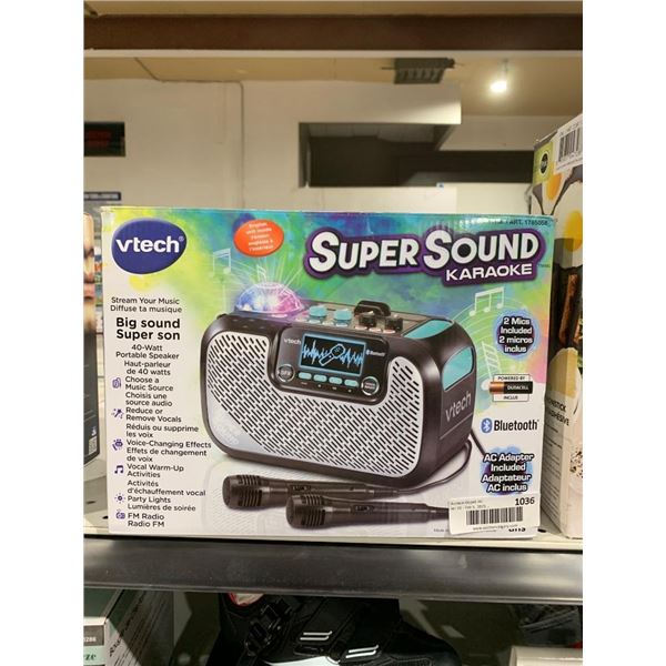 VTech SuperSound Bluetooth Karaoke Machine with Microphones