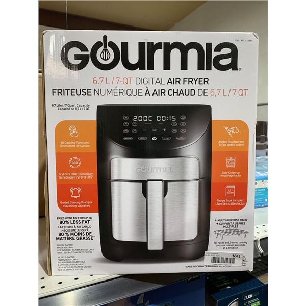 Gourmia 7-Quart Digital Air Fryer with Touch Screen