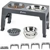 Image 1 : Petace Elevated Dog Bowls With Accessories