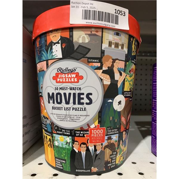 Ridley’s 50 Must-Watch Movies 1000-Piece Puzzle