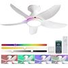 Image 1 : Kviflon Ceiling Fan With RGB Lights, Model 8226-RGB