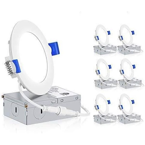 Leadvision ZLEDBox 4in LED Recessed Light, 6 Pack, 120V, 700 Lumens