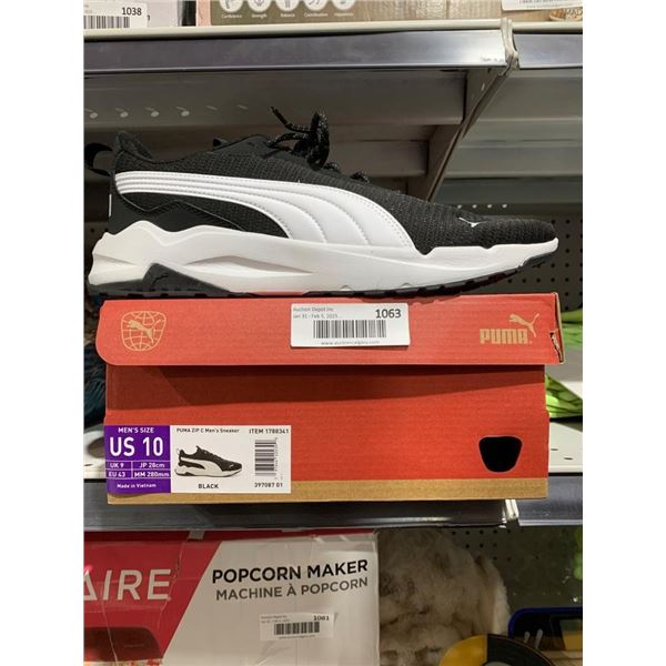 Puma Men’s Sneakers Model RS-Z Core in Black and White, US Size 10