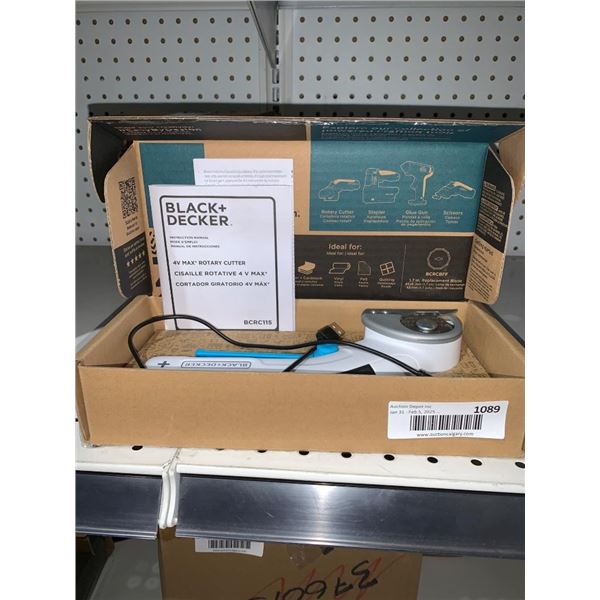 Black+Decker 4V Max Cordless Rotary Cutter (Model BCRC115)