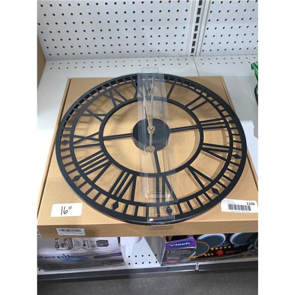 16-Inch Roman Numeral Wall Clock