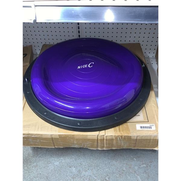 NiceC Bosu Ball With Foot Pump (Purple)