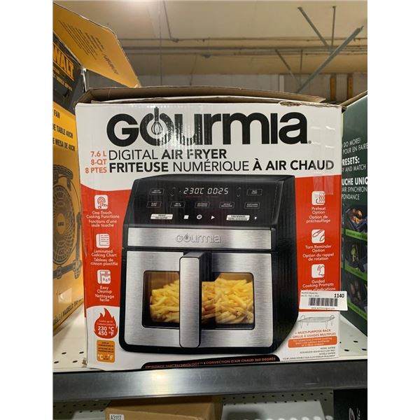 Gourmia 7.6 Quart Digital Air Fryer with Dual Basket