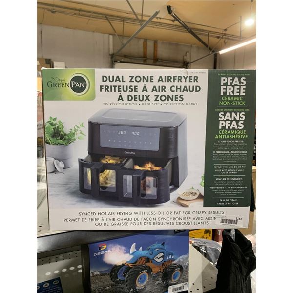 GreenPan Dual Zone Airfryer Bistro Collection – 8.5 QT